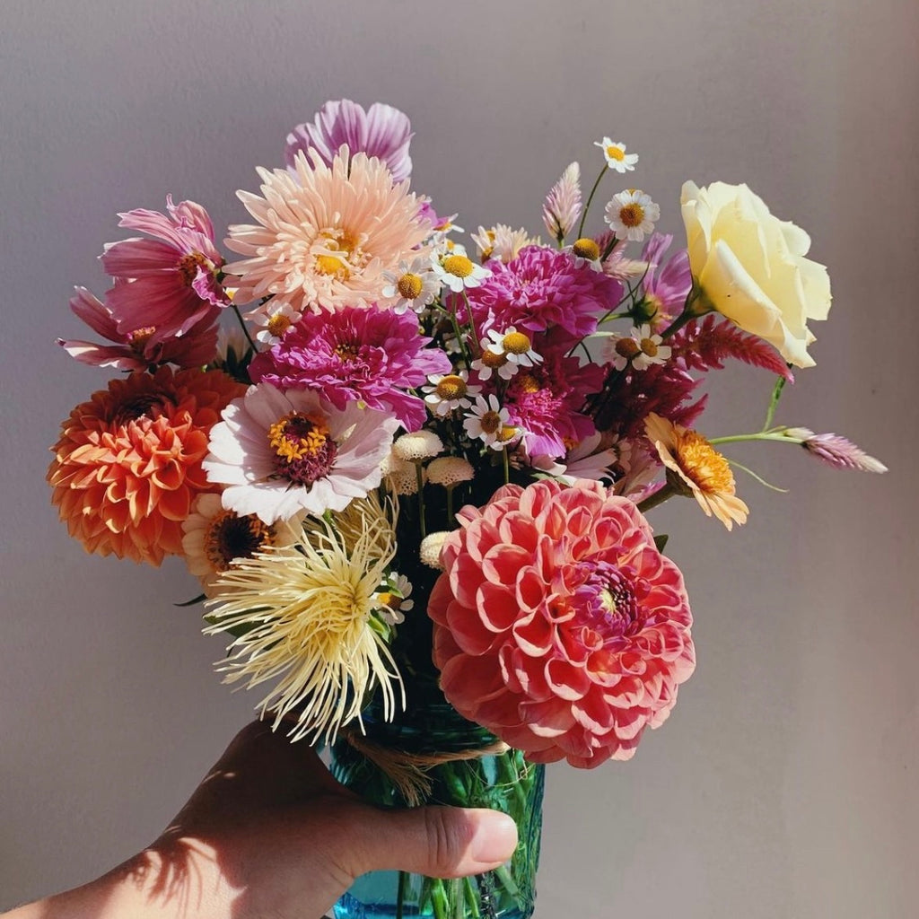 Four Weeks of Locally Grown Flower Bouquets