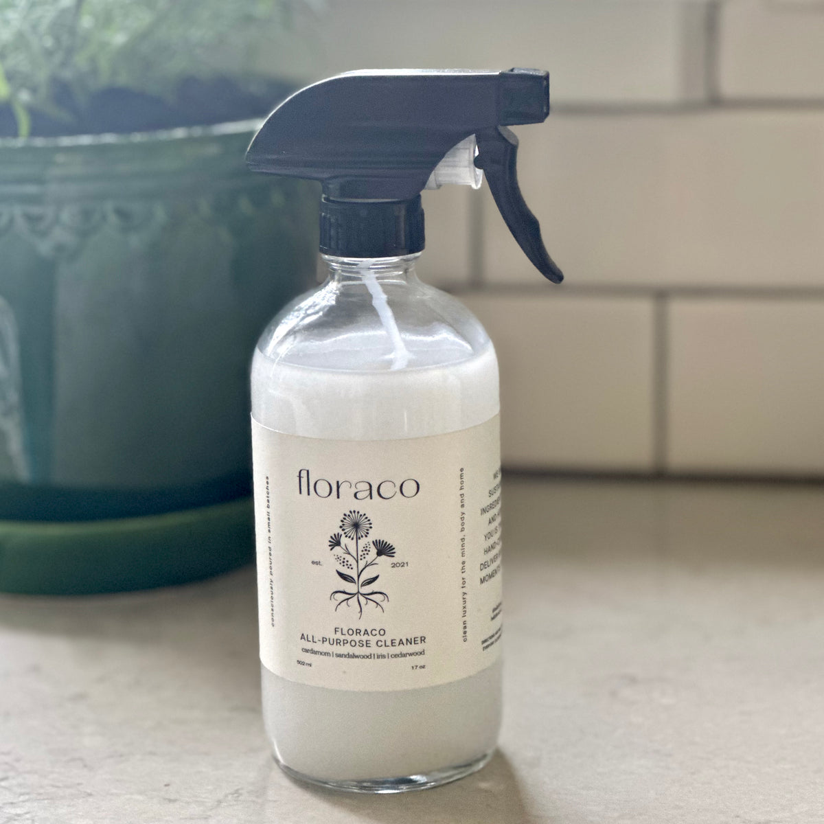 Floraco All-Purpose Cleaner: Cedarwood, sandalwood, iris and cardamom